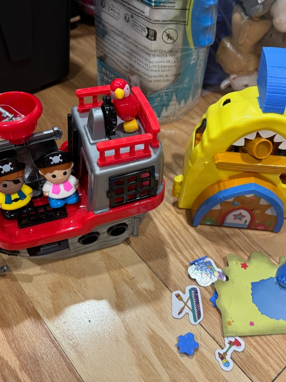 Baby Shark and Pirate  ship.